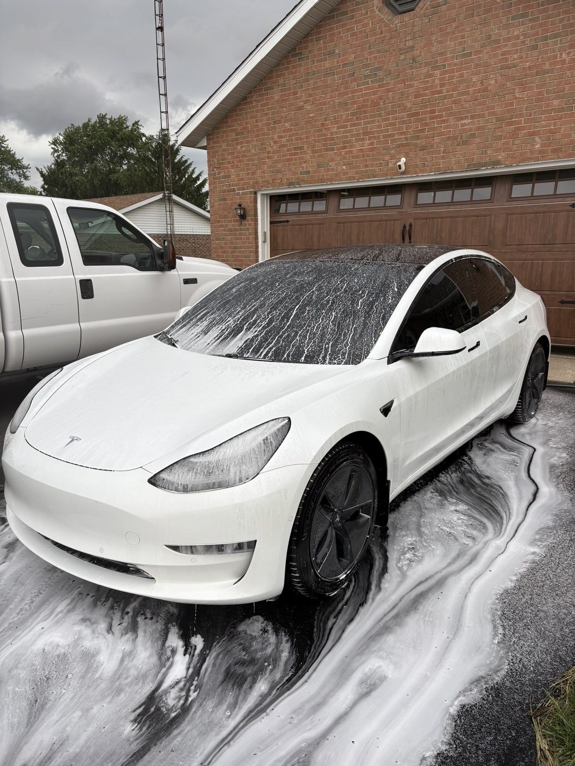 Tesla exterior wash